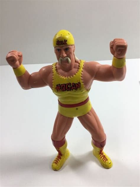 Vintage Hulk Hogan Wcw Wrestling Action Figure Rubber Ebay