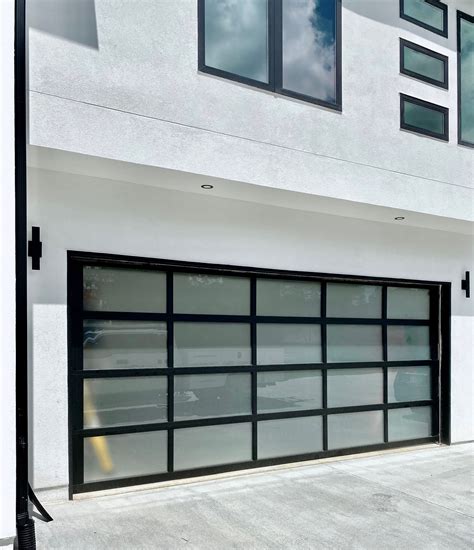 This Full View Garage Door With Frosted Windows Is The Perfect Addition