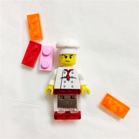 Lego Chef Minifigure 8gb Usb Flash Drive Star War Custom Door Fleww