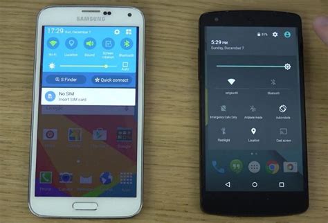 Samsung Galaxy S5 Vs Nexus 5 On Android 50 Lollipop Review