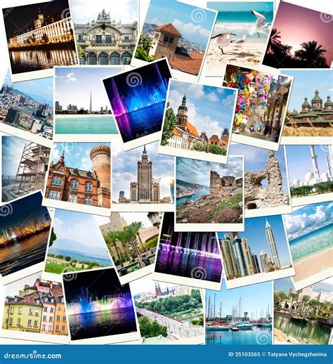 Photos From Travels To Different Countries Royalty Free Stock Photo