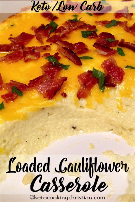 Cut the cauliflower into evenly sized florets and place it into your food processor only filling half the bowl at a. Loaded Creamy Cauliflower Casserole - Keto and Low Carb I take fresh cauliflower, along with ...