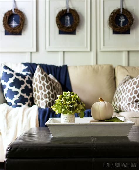Free shipping on prime eligible orders. Fall Decor in Navy and Blue
