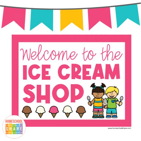 ice cream shop dramatic play homeschool share