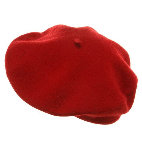 Classic French Artist 100 Wool Beret Hat Red Cp11jfgggat Beret