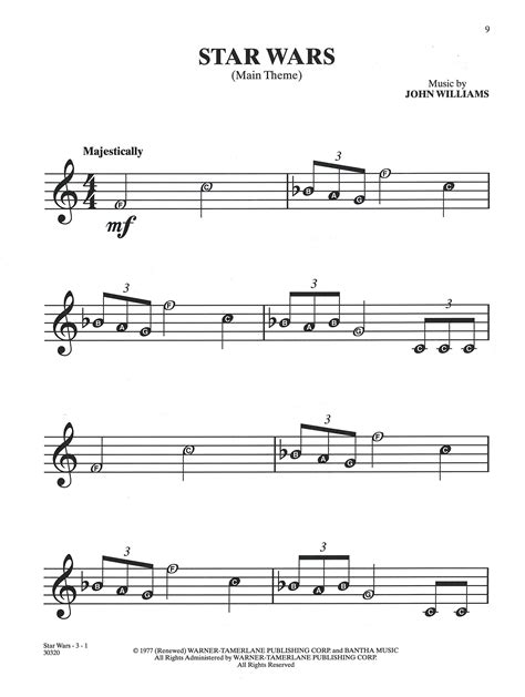 Print and download star wars (main theme) sheet music from star wars arranged for piano or treble clef instrument. Music Sheet Collection: Star Wars Theme Song Trumpet Sheet Music Easy