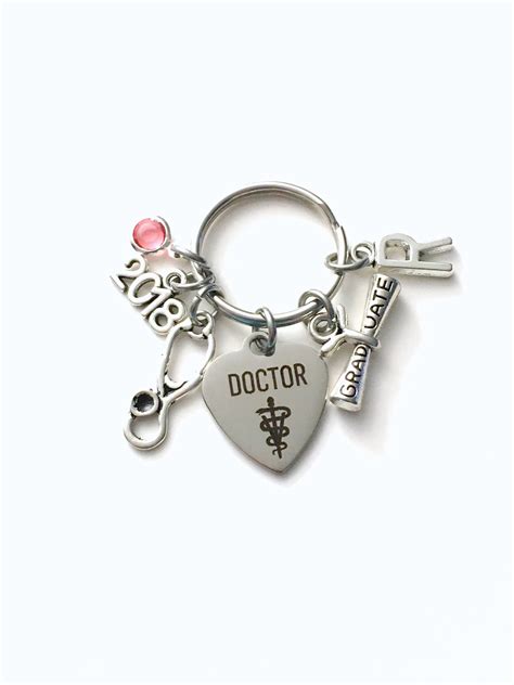 Everyone loves a gift once in a while. Veterinarian Keychain, 2018 Graduation Gift for Vet Key Chain Keyring for her women letter ...