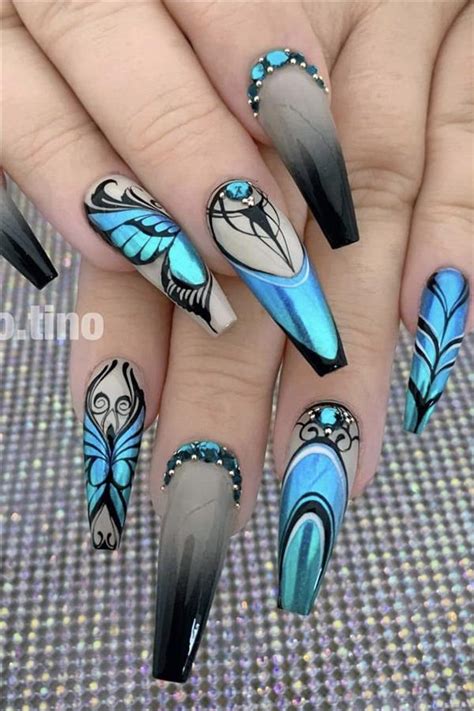 Natural Butterfly Nails Design For Long Nails 2020 Fashion Girls Blog Butterfly Nail