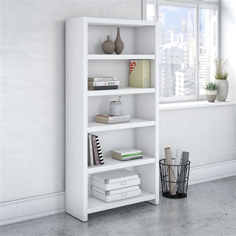 5 Shelf Bookcase in Pure White by Bush