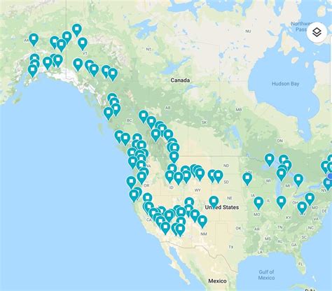My 9 Month 43000km Roadtrip Around North America Each Pin As A Place