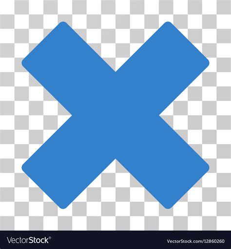 Delete X Cross Icon Royalty Free Vector Image Vectorstock