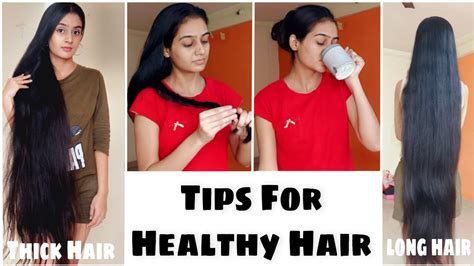 Top 5 Healthy Hair Tips Stop Hairfall Thick Hair Remove Splitends And Dull Hair Youtube