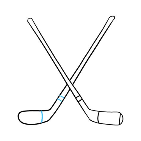 How to Draw Hockey Sticks - Really Easy Drawing Tutorial