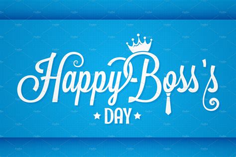 Our cute boss's day ecards will definitely cheer up your boss and add an air of. boss day logo vintage lettering ~ Illustrations ~ Creative ...