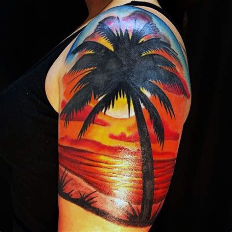Makes everyday like vacation with this tiny gold palm tree tat! 100 Palm Tree Tattoos For Men - Tropical Design Ideas | Tree tattoo men, Palm tree tattoo, Tree ...