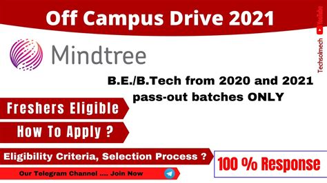 Mindtree Recruitment Process 2021 Batch 2020 2021 Mindtree Job