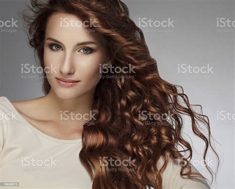 Woman With Beautiful Curly Hair Stock Photo Download Image Now