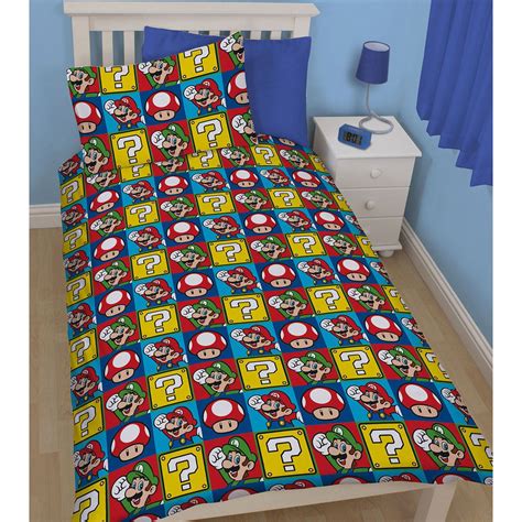 Posted by aristo june 1, 2018. OFFICIAL NINTENDO SUPER MARIO BEDDING - DUVET COVER SET ...
