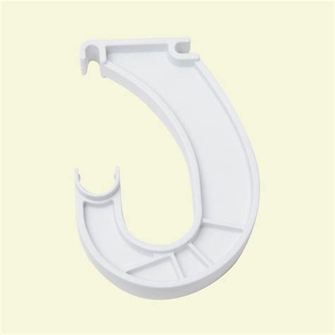 Wall, a wall bracket is also used. ClosetMaid SuperSlide 6 in. x 1 in. White Closet Rod ...