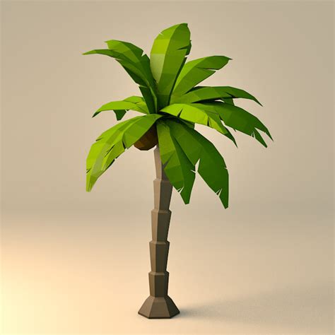 3d Style Palm Tree Model Turbosquid 1342516