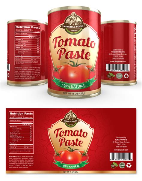 Choose from 157,209 printable design templates, like free label design template posters, flyers, mockups, invitation cards, business cards, brochure,etc. Tomato Paste Label Template