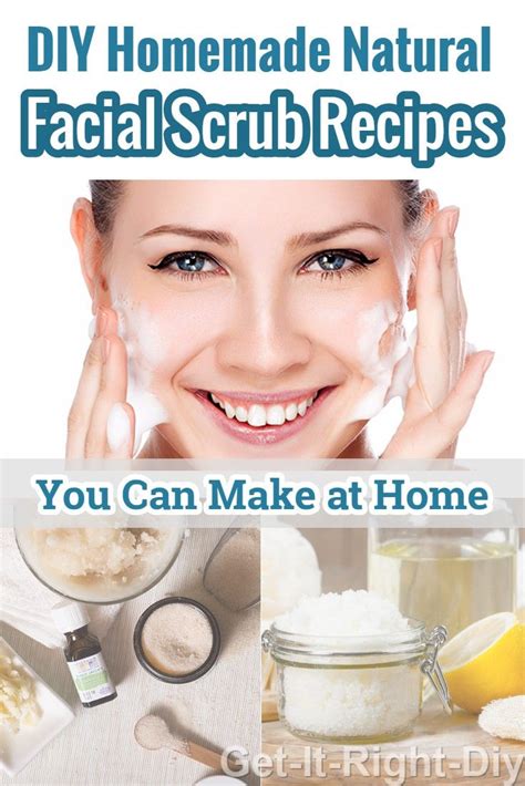 diy homemade natural facial scrub recipes for skin exfoliation facial scrub recipe natural
