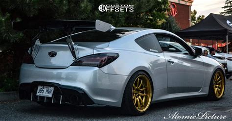 2010 Hyundai Genesis Coupe Aodhan Ds02 Yellow Speed Racing Custom Offsets