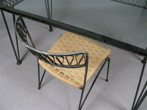 Add to favorites vintage mid century wrought iron sectional garden/patio 3 piece sofa/settee salterini or woodard vaillantandcie 5. Salterini 1950s Wrought Iron Desk and Chair by Tempestini For Sale at 1stdibs