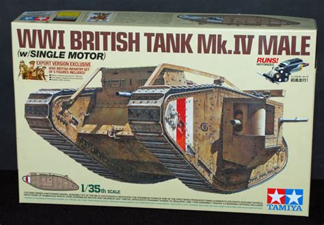 Tamiya Wwi British Tank Mkiv Male 135 Scale Modelling Now