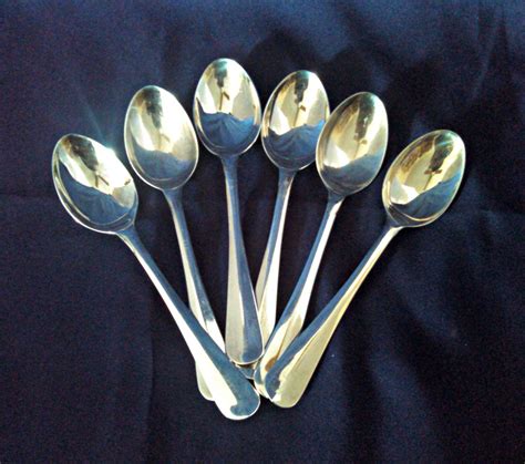 Vintage Set Of 6 Demitasse Spoons By Sheffield Silver Plate Etsy