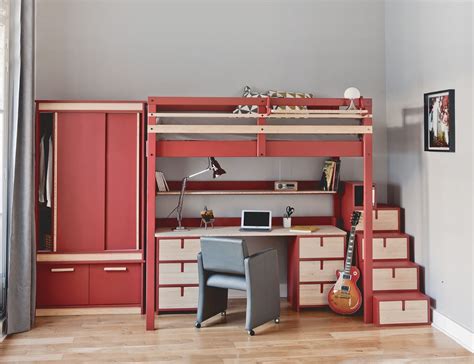 Produit durable profitez de prix ikea toute l'année Lit mezzanine avec rangement : 12 modèles pratiques et design