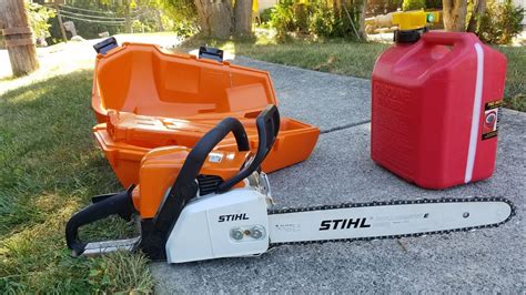 Stihl Ms170 Chainsaw In Action Youtube