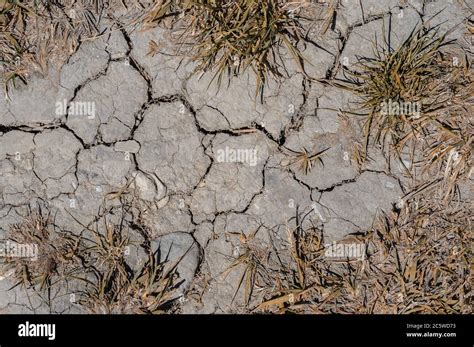 Desert Landscape Background Global Warming Concept Dry Landscape Dry