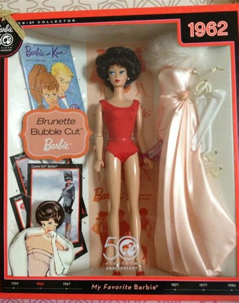 Brunette Bubble Cut Barbie Doll My Favorite Barbie Doll Series Vintage Reproduction By Bill