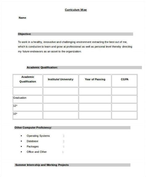 Check spelling or type a new query. Resume in word Template - 24+ Free Word, PDF Documents ...