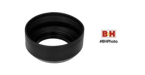 Fotodiox 3 Section Rubber Lens Hood 49mm Hood Rubber 49mm Bandh