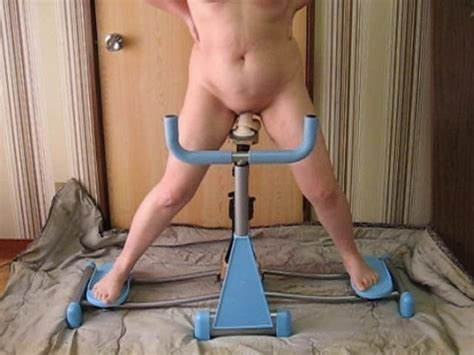 video exercise machine wife dildo masturbation masturbating milf mature wtf