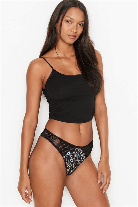Buy Victorias Secret Smooth Lace Thong Panty From The Victorias