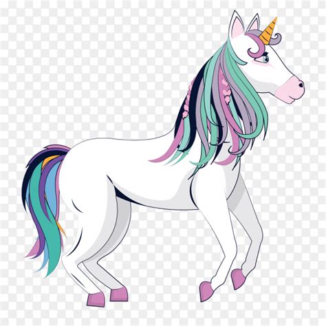 Cartoon Rainbow Unicorn Horse On Transparent Png Similar Png