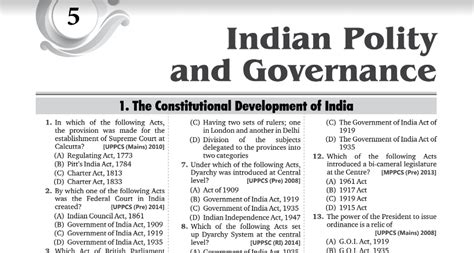 Indian Polity Chapter Wise Mcqs Pdf Download Upsc Ias