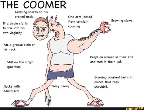 The Coomer Growing Spores On His Craned Neck One Arm Jacked From