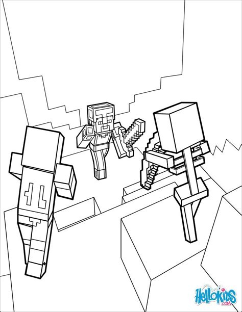 Minecraft Dungeons Coloring Pages Coloring Home