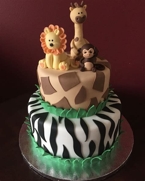 Safari Baby Shower Cake Jungle Baby Shower Cake Safari Baby Shower