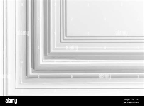 Abstract Architecture Background White Interior Fragment With Corner