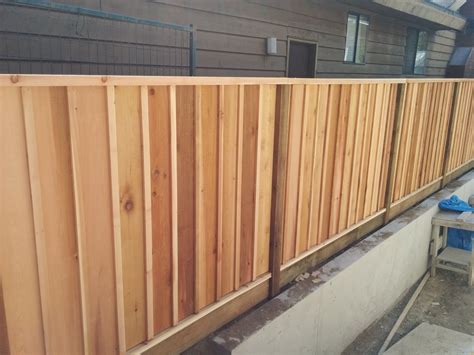 Nice Little Cedar Board And Batten Fence Diy Privacy Fence Fence