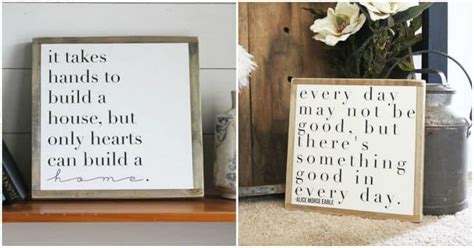 Diy skills, home value, renovation. Inspirational Home Decor Signs: Rustic and Modern