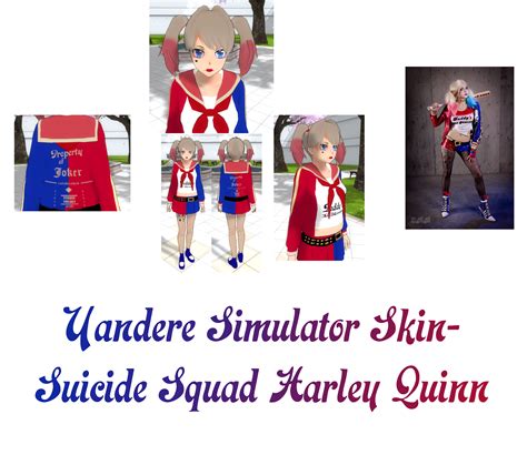 Yandere Simulator Suicide Squad Harley Quinn Skin By