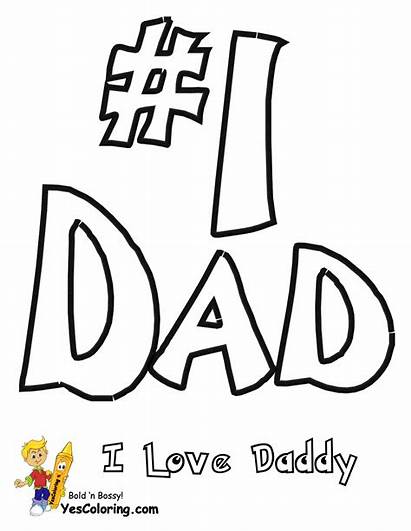 Coloring Pages Father Dad Fathers Cool Yescoloring