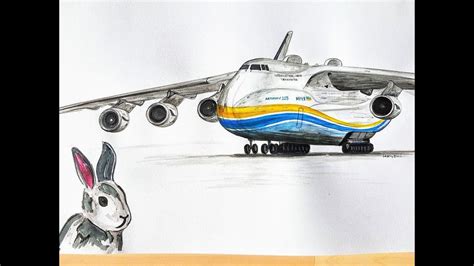 Plane Mikoyan An 22 Oil Painting Airplane An 225 With Buran An 70 Mig