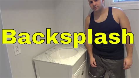 This step by step guide from bunnings warehouse will teach you how to install a bathroom vanity. Installing A Bathroom Vanity Backsplash With Tile Glue ...